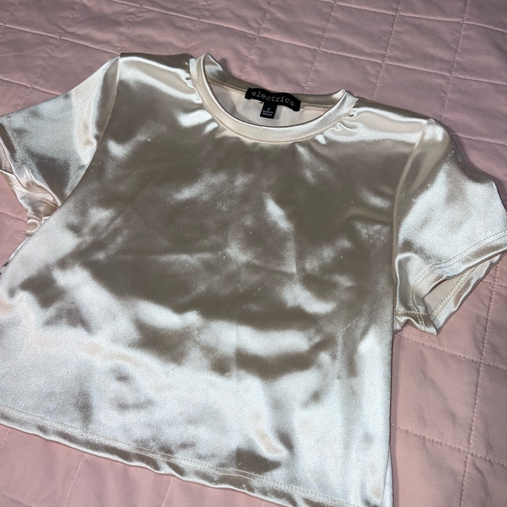 Gold Open Back Top